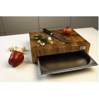 Торцева обробна дошка з ясеню з гастроємністю PAV-Wood 30х40х9 см